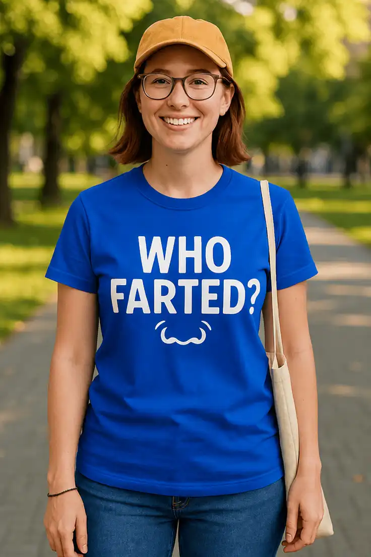 T-shirt humoristique Qui a pété, idée cadeau anniversaire ou EVG pour amateur d'humour décalé