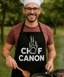 Tablier humoristique chef canon