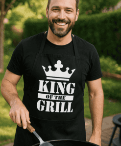 Tablier humoristique king of the grill