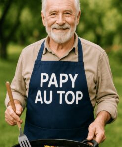 Tablier humoristique papy au top