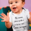 Body bébé Maman croit commander avec slogan humoristique pour cadeau bébé