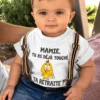 Body bébé Mamie et retraite avec slogan humoristique pour cadeau de retraite de mamie