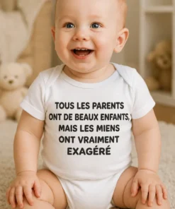 Body bébé Parents ont exagéré avec le slogan humoristique pour cadeau naissance