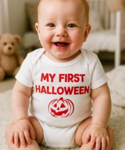 Body bébé Premier Halloween avec l’inscription MY FIRST HALLOWEEN