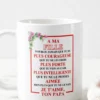 Mug humoristique Pour ma fille adorée avec message touchant de papa imprimé