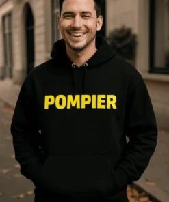 Pull humoristique Pompier avec inscription POMPIER