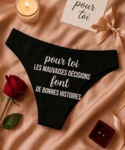 Sous-vêtements homme Mauvaises décisions bonnes histoires, idée cadeau drôle pour homme