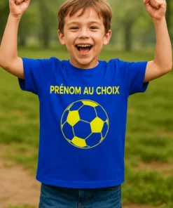 T-shirt enfant Ballon avec prénom personnalisé pour cadeau anniversaire enfant