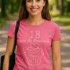 T-shirt humoristique 18 ans de douceur avec le texte 18 ans de douceur