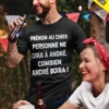 T-shirt humoristique Boisson libre avec prénom personnalisé avec le texte PRÉNOM AU CHOIX PERSONNE NE DIRA À ANDRÉ, COMBIEN ANDRÉ BOIRA !