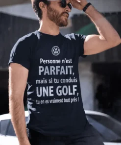 T-shirt humoristique Conducteur presque parfait avec slogan drôle pour fan de Golf