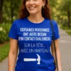 T-shirt humoristique Contact chaleureux au marteau avec slogan drôle imprimé