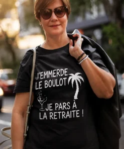 T-shirt humoristique Départ à la retraite drôle avec design cadeau retraite amusant