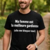 T-shirt humoristique Femme gardienne de but, idée cadeau drôle pour gardienne de but