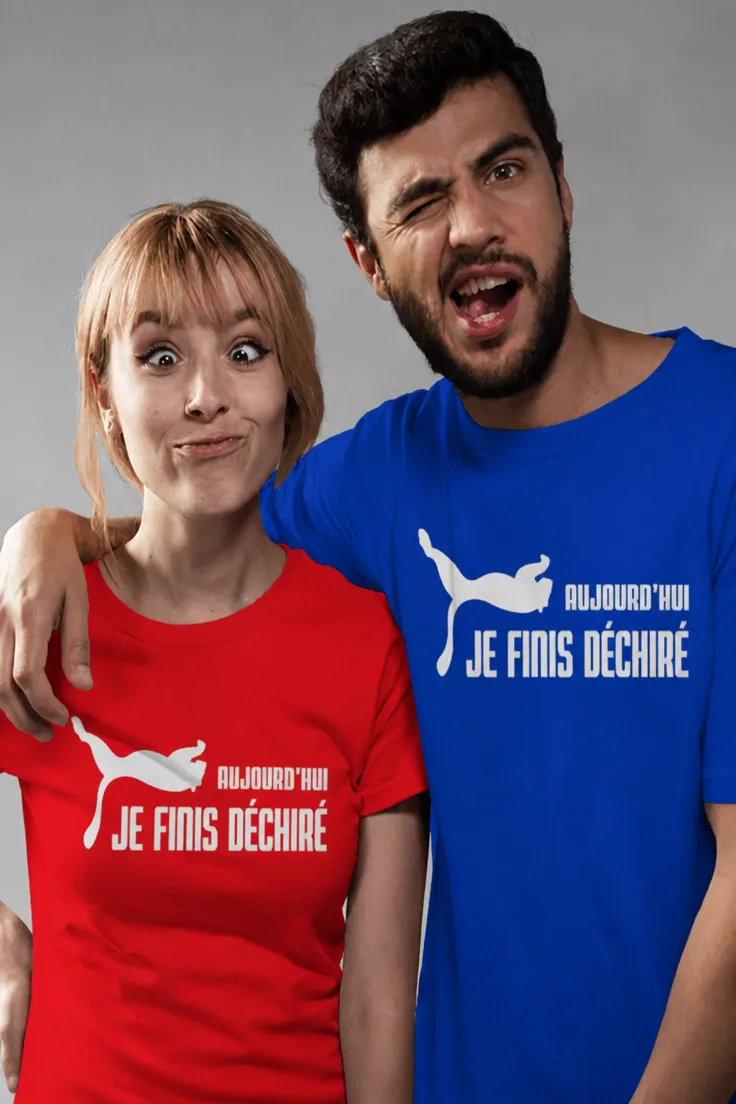 T-shirt humoristique Fini déchiré ce soir pour cadeau anniversaire ou EVG