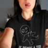 T-shirt humoristique Je pense à toi avec le texte JE PENSE À TOI