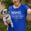 T-shirt humoristique Mamie cœur en or avec design drôle pour cadeau mamie