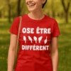 T-shirt humoristique Ose être différent avec design drôle pour cadeau original