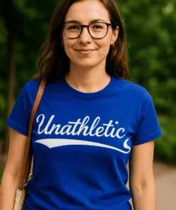 T-shirt humoristique Pas sportif avec le slogan Unathletic