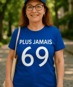 T-shirt humoristique Plus jamais 69, idée cadeau anniversaire ou EVG
