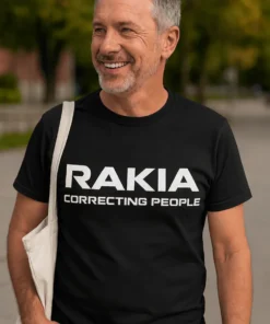 T-shirt humoristique Rakia corrige les gens, idée cadeau anniversaire pour fan de corrections