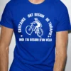 T-shirt humoristique Vélo thérapie avec slogan vélo drôle imprimé