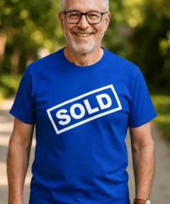 T-shirt humoristique Vendu, idée cadeau anniversaire ou EVG pour personne en couple
