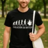 T-shirt humoristique Évolution du batteur avec design drôle pour batteur