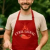 Tablier humoristique Cyril Lignac avec impression CYRIL LIGNAC